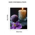 thumbnail image 3 of FCXZI Canvas wall art purple orchid decoration aromatherapy indoor art wall decoration home is suitable for living room, bedroom, office, dining room, club decoration, canvas hanging paintings, 3 of 5