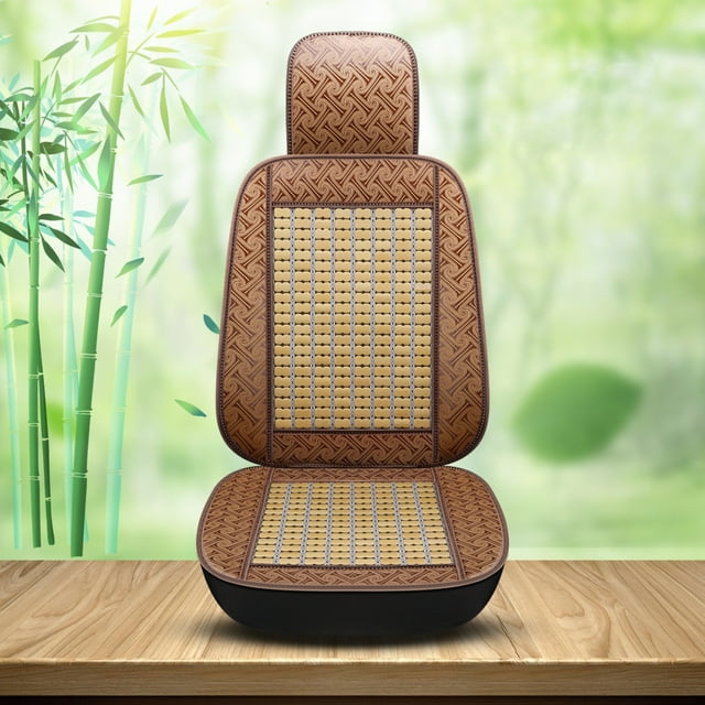 Cojín de bambú para coche de verano, transpirable y fresco, universal, cómodo y transpirable, para asiento frío de coche, camión, SUV, ventilación del vehículo