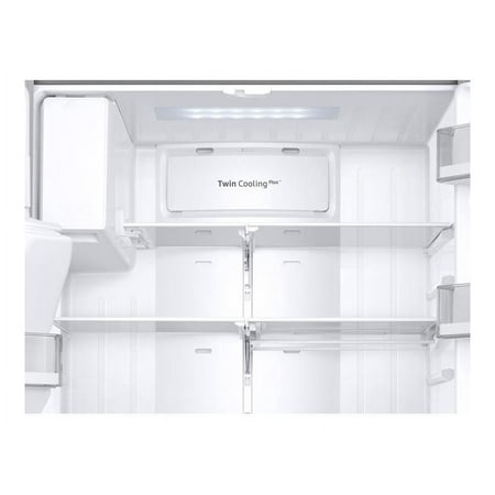 Samsung - 28 Cu. Ft. French Door Fingerprint Resistant Refrigerator with CoolSelect Pantry - Black stainless steel