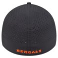 thumbnail image 4 of Men's New Era Black Cincinnati Bengals Perforated 39THIRTY Flex Hat, 4 of 5