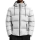 thumbnail image 1 of Ceisia Men Short Puffer Jacket Lightweight Hood Winter Windproof Zip Up Hoodie Drawstring with Pockets White XXXL Gift, 1 of 8