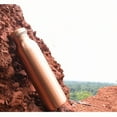 thumbnail image 2 of 100% Pure Copper Water Bottle 33oz - Matte Finish, Dirt Proof & Leak Proof | Jointless Design for Yoga & Ayurveda Health Benefits, 2 of 9