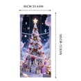 thumbnail image 3 of Christmas Door Covers for Front Door, Christmas Tree Classic Reindeer Door Covers Decorative Banners Photography Background Backdrop for Porch Farmhouse Home Indoor Outdoor Decoration, 35*73 Inch, 3 of 6