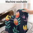 thumbnail image 5 of Pioneer Flower Floral Print Pattern Bathroom Rugs Mat, Non Slip Microfiber Bathroom Rug with Rubber Backing, Soft Mats for Bathroom Floor Tub Shower, 17"x27", 5 of 5