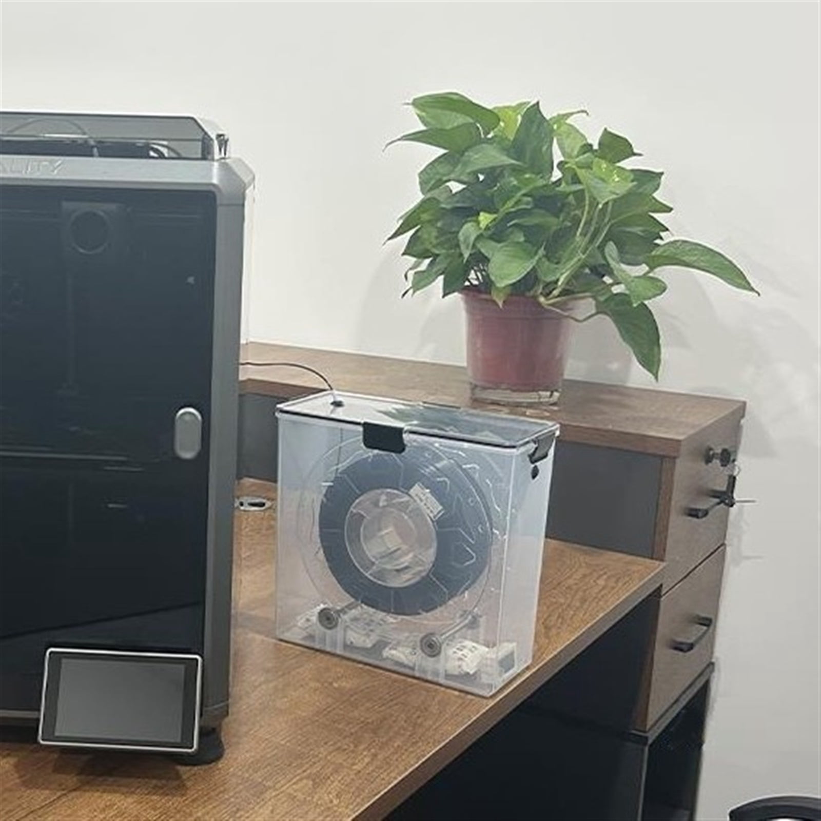 3D Printer Accessory, Filament Storage and Dryer Box with Mount Rack, Moisture-proof Sealed, Large-Capacity, Suit for 1.75mm Coil