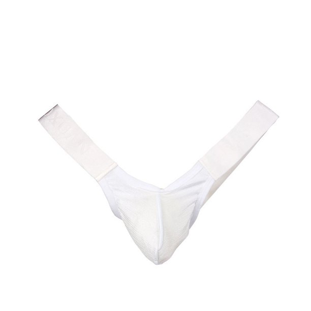 Tanga sexy y transpirable con forma de T y banda brillante cepillada para hombre, ropa interior con cadera expuesta