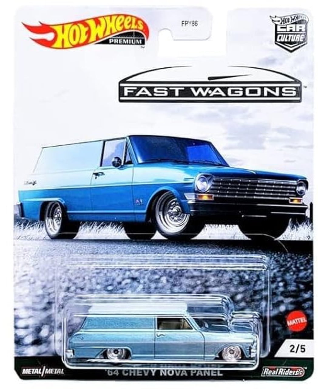 Hot Wheels 2021 Car Culture Fast Wagons Series, Set of 5, 1/64