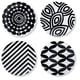 thumbnail image 1 of Platos Surtidos French Bull - Juego De 4 Piezas - Juego De Platos De Melamina De 11 Pulgadas - Vajilla De Melamina Para Interiores Y Exteriores - Surtido En Blanco Y Negro, 1 of 4