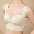 thumbnail image 4 of SROBPTY Bras for Womens Solid Wireless Lace Push Up Racerback Breathable Underwears, 4 of 4