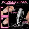 thumbnail image 5 of Extra Short Almond Nail Tips Full Cover 216PCS Gel Nail Tips Short Almond Shaped Nails Tips Soft Gelly Gel Clear Fake Nails Tip for Acrylic Nail Tip Soak Off Home DIY Salon Nails 12 Sizes, 5 of 8