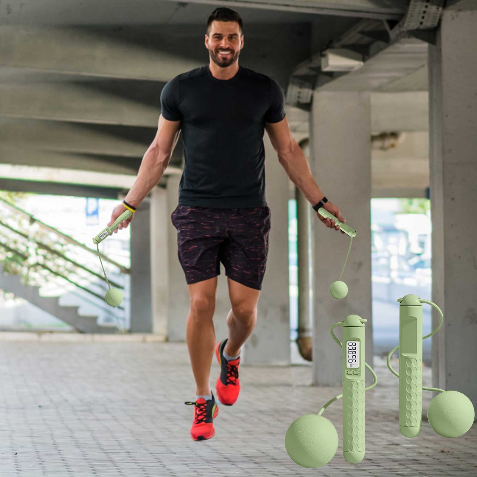 Corde à Sauter Fitness En PVC 5mm Réglable - Poignées Incassables - Pour Entraînement Cardio, Boxe, Crossfit - Homme/Femme