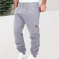 thumbnail image 2 of Mens Casual Jogger Cargo Pants Relaxed Fit Pants Drawstring Sweatpants Hiking Outdoor Twill Sport Pants (XL, Gray), 2 of 5