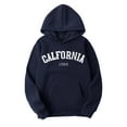 thumbnail image 4 of Vedolay Men's Hoodie Sweatshirt Pullover 2023 Half Zip Pullover Sweatshirts Quarter Zip Oversized Hoodies Navy,XL, 4 of 5