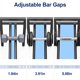 thumbnail image 5 of Rack para mancuernas Josmimic de 3 niveles, 51 cm, ajustable, de acero, 5 of 7
