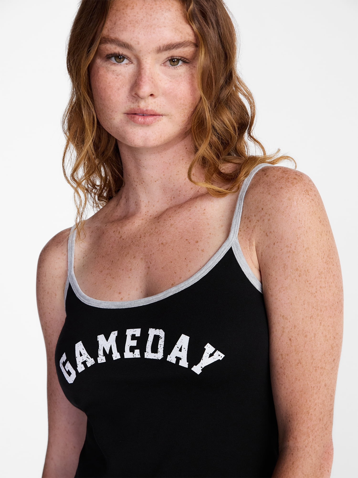 No Boundaries Sports Tank Top and Shorts Sleep Set, 2-Piece, Women's XS-XXL
