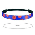 thumbnail image 6 of Callipe Girls Sports Headband Athletic Hair Band Elastic Headband with Basketball Pattern for Soccer Running Sweatband Sports Accessories, 6 of 8
