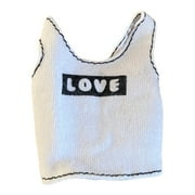 Lol Surprise doll OMG Bartz Doll Clothes Tube Top Shirt Blouse White Love Tee