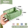 thumbnail image 2 of Cestas de almacenamiento mini YONGSHENG 4 Uds. Plegables de plástico organizador de escritorio apilable, 2 of 5