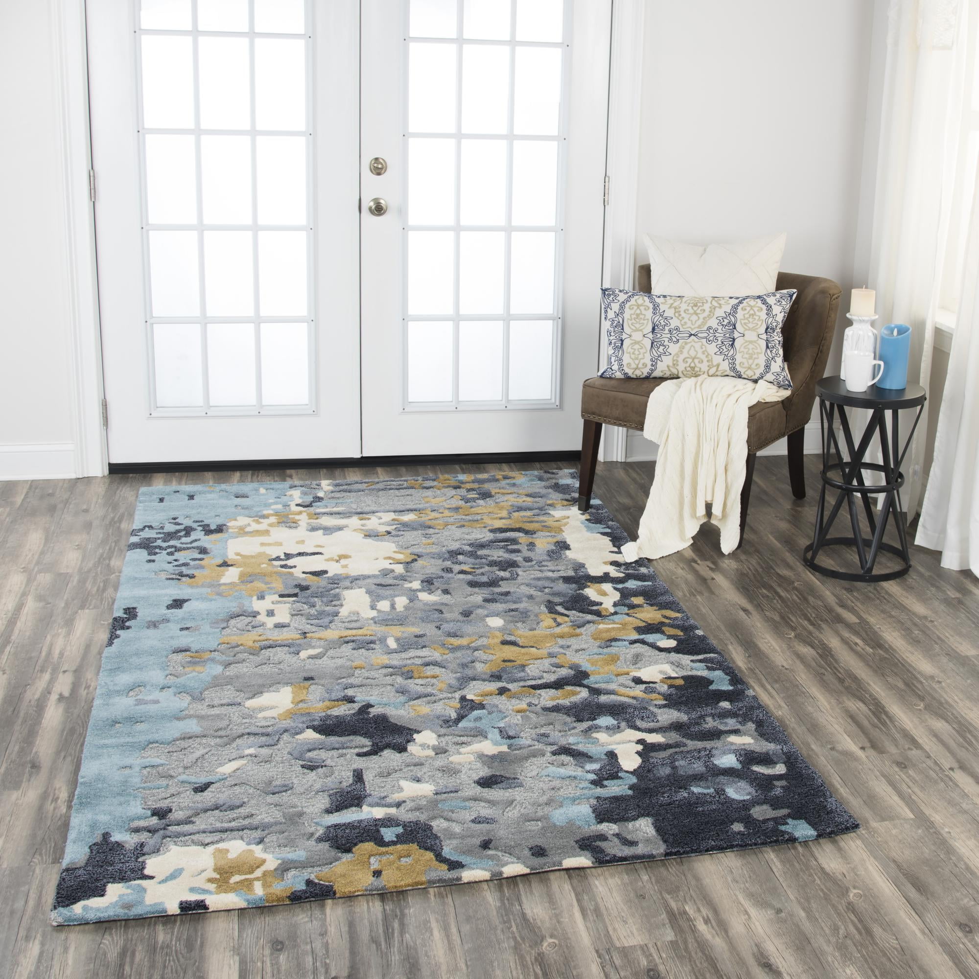 Rizzy Home MO004B Gray 9' x 12' HandTufted Area Rug