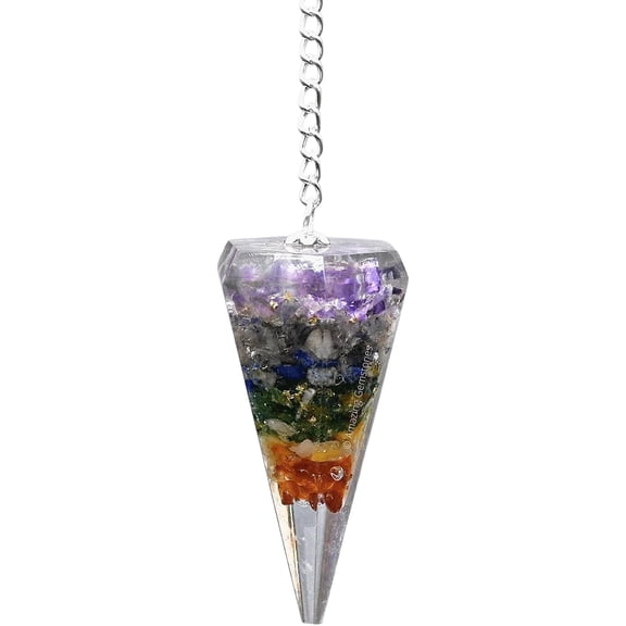 Chakra Orgone Crystal Pendulums for Divination and Dowsing
