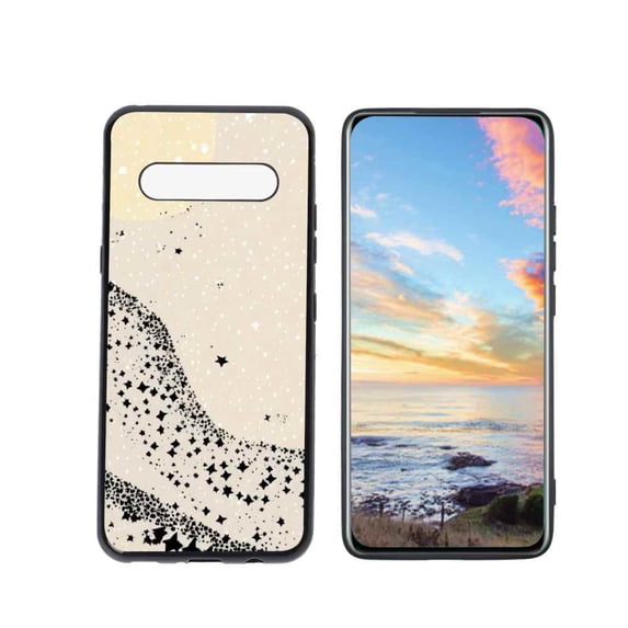 Stars Phone Case, Degined for LG V60 ThinQ 5G Case Men Women, Flexible Silicone Shockproof Case for LG V60 ThinQ 5G