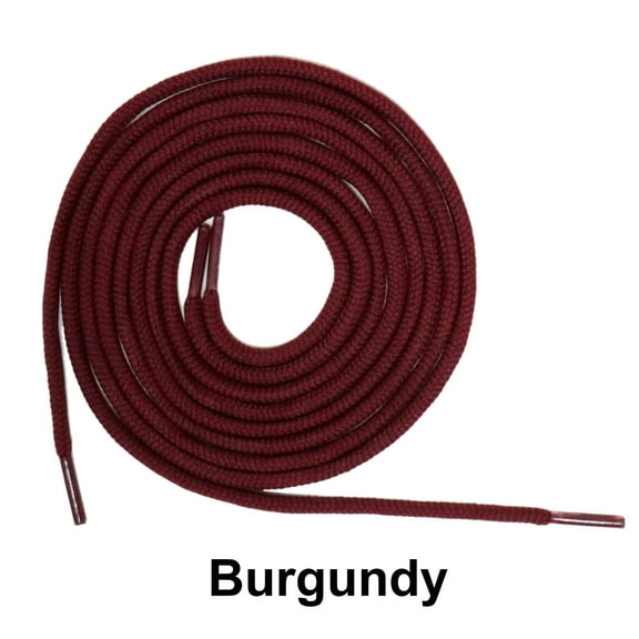 Burgundy Round Athletic Sneaker 27 36 45 54 63 Inch Shoelaces