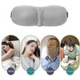 thumbnail image 4 of 2 Pack Sleep Eye Mask Shade Cover 100% Blackout Sleep Eye Masks for Sleeping Sleep Masks Suitable for Lunch Break Trave Camping Usage (Grey), 4 of 5