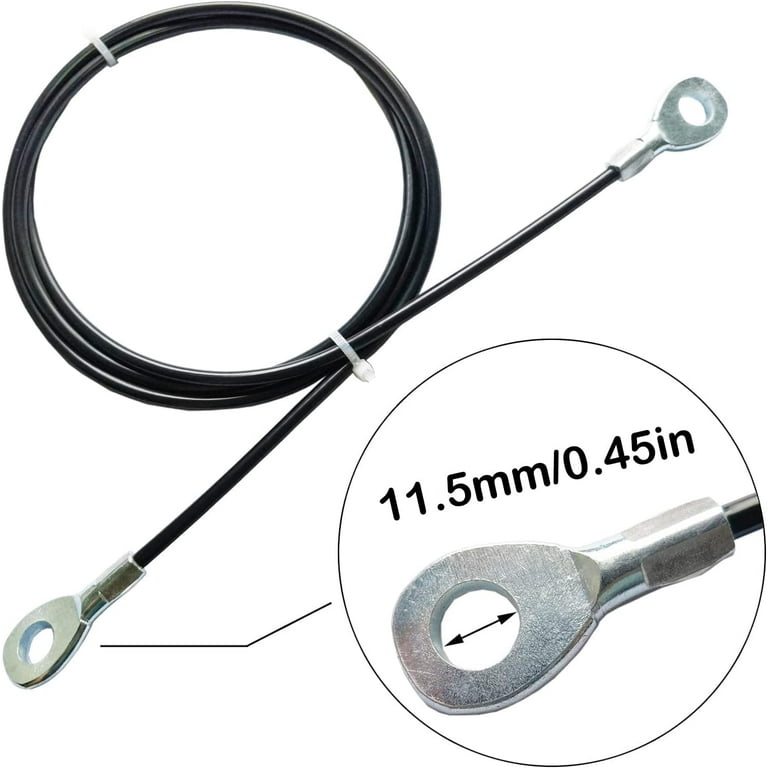 Fitness Pulley Cable,Replacement Cable Machine Accessories,Cable Pulley Attachments For Gym -Thick 5mm(0.2inch) Heavy Duty Steel Wire Rope For Home Gym Cable Pulley Machine (Type-A, 39 Inches