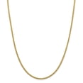 thumbnail image 1 of Real 14kt Yellow Gold 2.35mm Semi-solid 3-Wire Wheat Chain; 24 inch; Lobster Clasp; for Adults and Teens; for Women and Men, 1 of 5