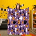 Wadada Halloween Blanket Ghost Pumpkin Throw Blanket Cat Throws Gift