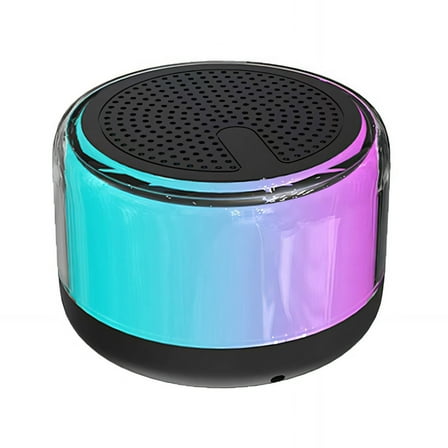 GJX Bluetooth Speaker Colorful Lights Mini Speaker touch Control Portable Speaker