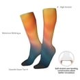 thumbnail image 4 of Balery yellow orange and teal Calcetines novedosos Calcetines deportivos Calcetines hasta la rodilla Calcetines de algodón Calcetines originales y geniales, 4 of 6