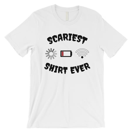 Scariest Shirt Ever Cute Halloween Costume Funny Mens White