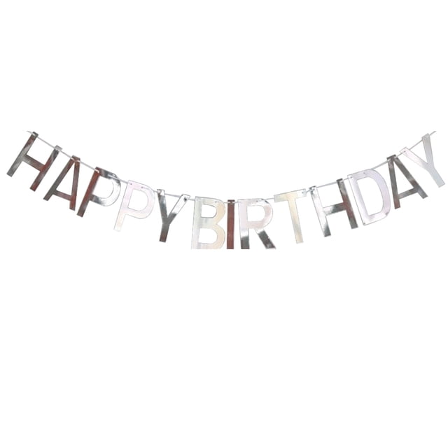 relayinert 1pcs Set 16.4ft Gold Paper Card Birthday Decorations Happy Birthday Banner For Birthday Party Happy Birthday Sign TYPE4 NO4