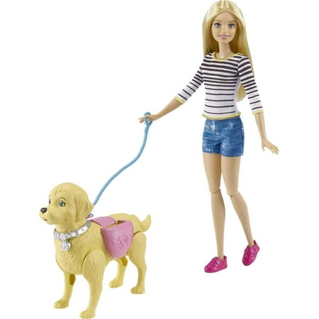 UPC: 0887961382884 | Barbie Walk & Potty Pup Set with Doll & Tail-Activated Pooping Puppy