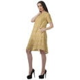 thumbnail image 5 of Moomaya Short Sleeve Dresses Plus Size Women Scoop Neck Mini Tunic Dresss, 5 of 6