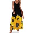 thumbnail image 1 of Vestido sin mangas con ramo de girasoles pintados Ropa de mujer Vestido de mujer, 1 of 7