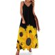 thumbnail image 1 of Vestido sin mangas con ramo de girasoles pintados Ropa de mujer Vestido de mujer, 1 of 7