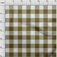 thumbnail image 2 of oneOone Polyester Lycra Dark Olive Green Fabric Gingham Check Sewing Craft Projects Fabric Prints By Yard 56 Inches Wide, 2 of 4