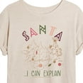 thumbnail image 3 of Disney Winnie The Pooh - Christmas Tigger - Santa, I Can Explain - Women's Oversized T-Shirt, 3 of 5