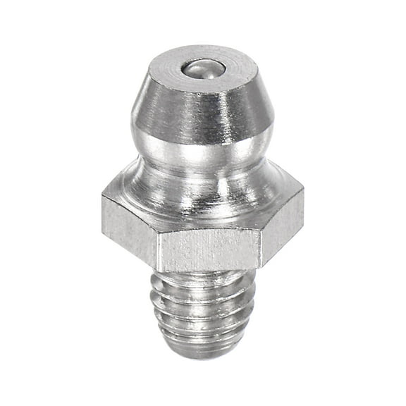 Uxcell Metric Stainless Steel Straight Hydraulic Grease Fitting M5 x 0.8mm Thread