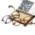 thumbnail image 2 of Gafas retro de metal anti-luz azul gafas coreanas retro transparentes con montura redonda y marco de bloqueo, 2 of 5