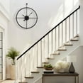 thumbnail image 4 of 24 Inch Black Slient Wall Clock Battery Operated,Large Non-Ticking Modern Wall Clock for Living Room Bedroom Kitchen Bathroom Office Home Farmhouse Decor, 4 of 9
