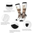 thumbnail image 3 of Fuzoiu C Print Adult Stockings,Crew Socks,Unisex Fashion Socks, Casual Sports Socks,Comfortable Crew Socks for Everyday Wear and Sports, 3 of 6