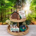 thumbnail image 7 of SXcggal Cabin Adventure Theme Layered Tray Decorations Home Wooden Crafts Ornaments Tray Decoration With Stand (10PCS) (tray Not Included), 7 of 7
