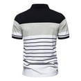 thumbnail image 4 of Tnhcen Mens Men's Sports Shirts Short Sleeve Men Summer Buttons Turn-Down Collar Loose Shirt Tops, 4 of 6
