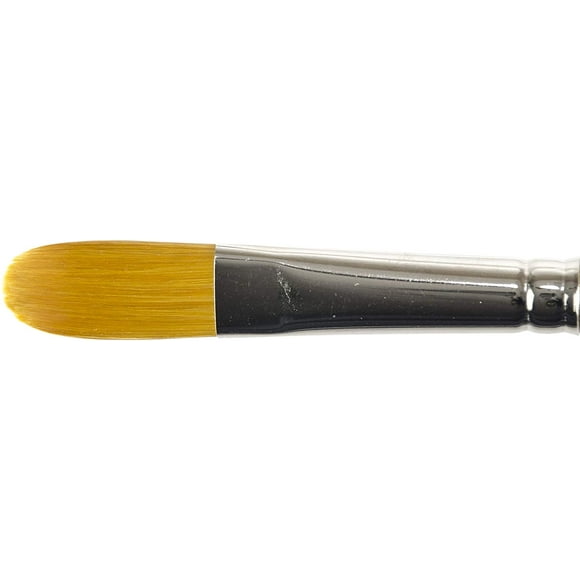 KINGART Original Gold 9600-1/2, Premium Artist Brush, Golden TAKLON Oval WASH-Size: 1/2, Black