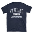 thumbnail image 1 of Waveland Mississippi Classic Established Men's Cotton T-Shirt, 1 of 1