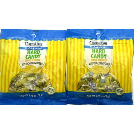 Lemon Sugar Free Coastal Bay Hard Candy 2.75oz bag Lot of 2