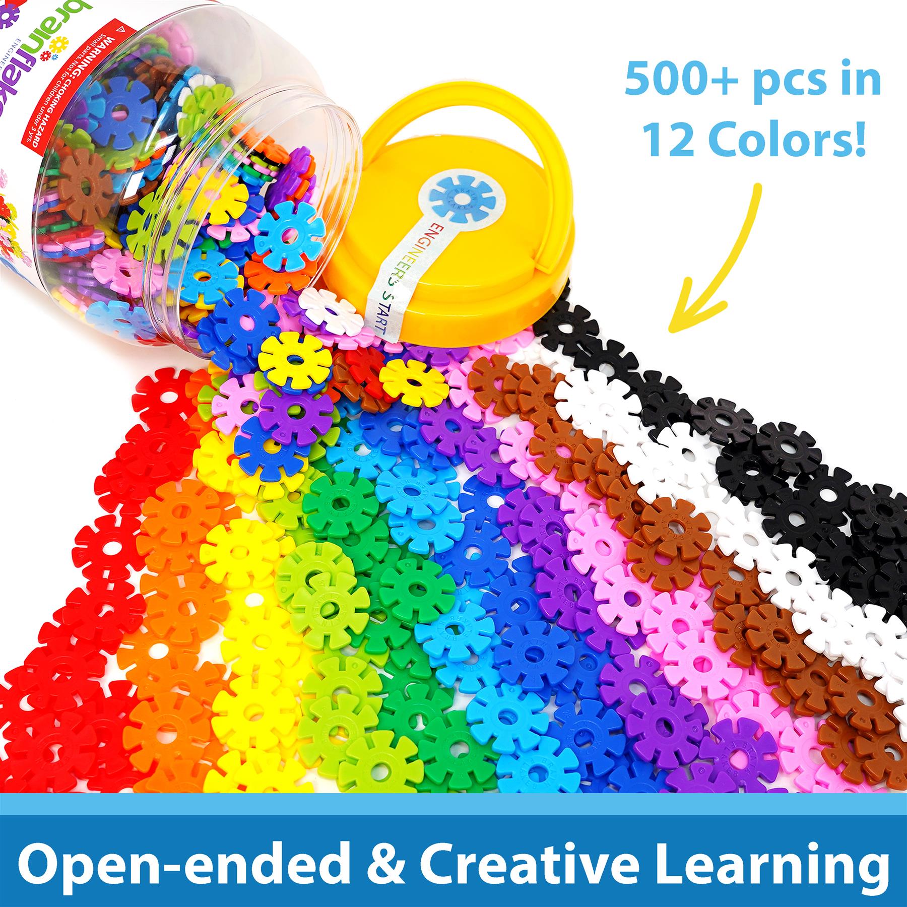 VIAHART Brain Flakes 500-Piece Disc Construction Set photo 3